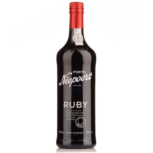 Niepoort Ruby Port [75cl]  A real eye opener in that it is one of the only Ruby`s around that is genuinely barrel aged. So the flavour is mellow and chocolately, with the added benefit of length and persistance. A worthy “drinking Port”.  Fresh, young and fruity (lot's of red cherries and red fruits!).  An expressive port with great character. Ruby keeps well for several years, although the wine will not improve with age. No decanting is necessary since the wine contains no sediment. 